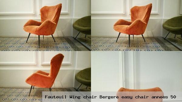 Fauteuil wing bergere easy annees 50