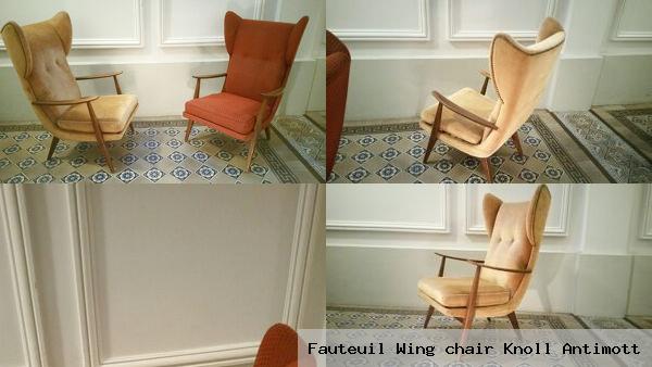 Fauteuil wing chair knoll antimott
