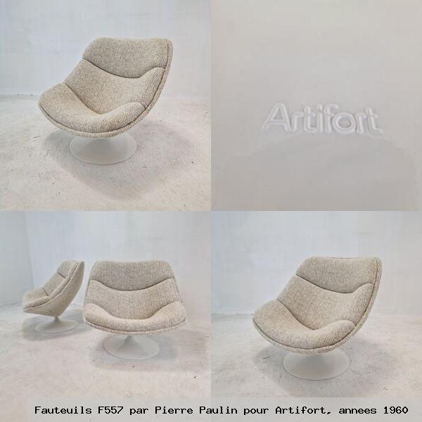 Fauteuils f557 par pierre paulin pour artifort annees 1960