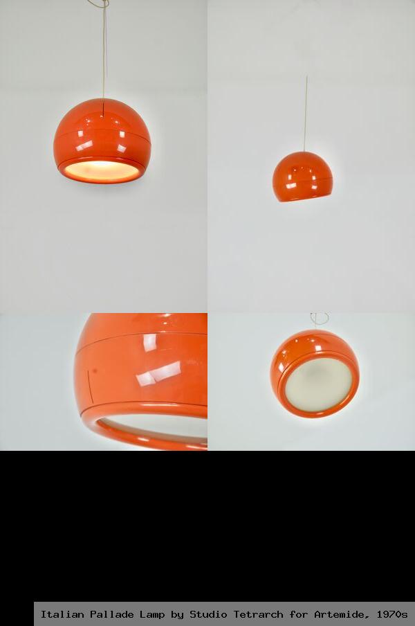 Italian pallade lamp by studio tetrarch for artemide 1970s