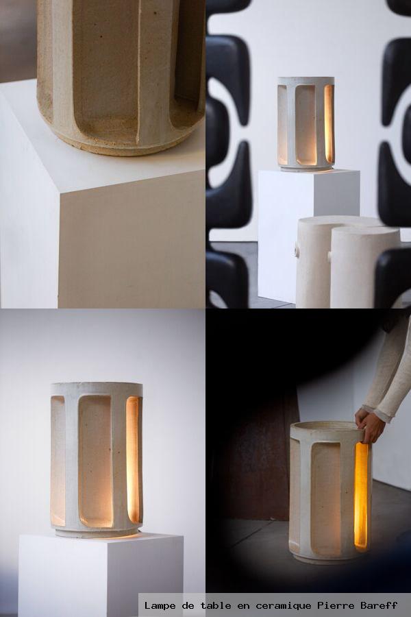Lampe de table en ceramique pierre bareff