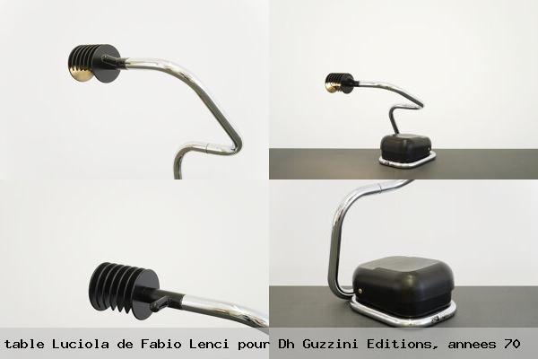 Lampe table luciola fabio lenci pour dh guzzini editions annees 70