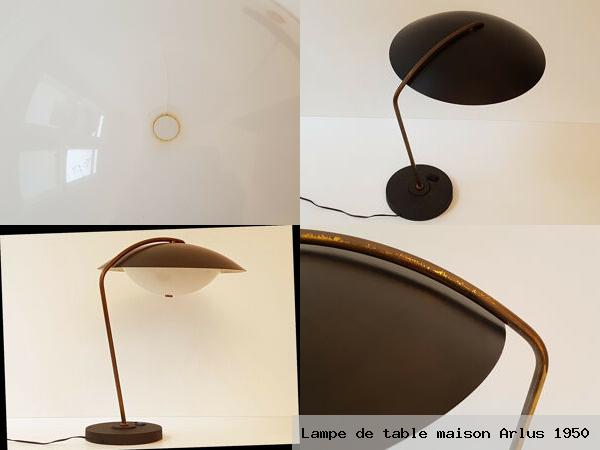 Lampe de table maison arlus 1950