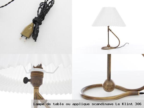 Lampe de table ou applique scandinave le klint 306