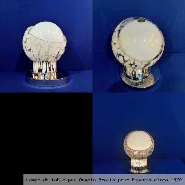 Lampe de table par angelo brotto pour esperia circa 1970
