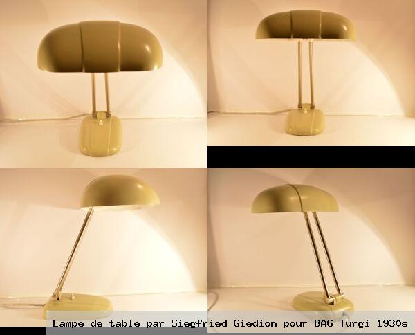 Lampe de table par siegfried giedion pour bag turgi 1930s