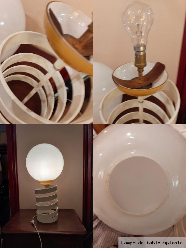Lampe de table spirale