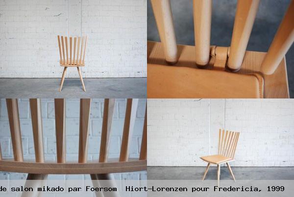 Lot 4 chaises salon mikado par foersom hiort lorenzen pour fredericia 1999