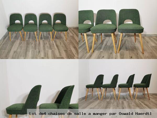 Lot de4 chaises de salle a manger par oswald haerdtl
