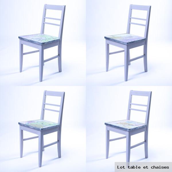 Lot table et chaises