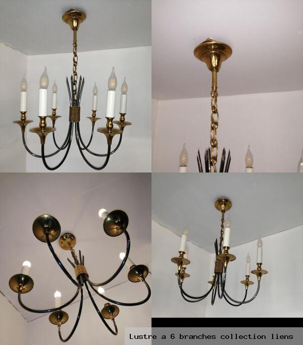 Lustre a 6 branches collection liens