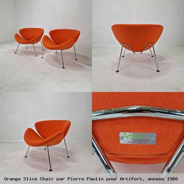 Orange slice chair par pierre paulin pour artifort annees 1980