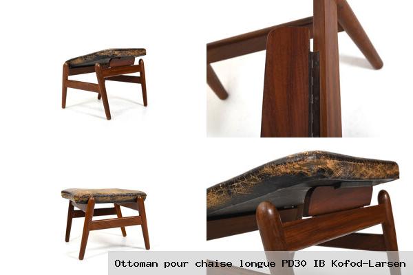 Ottoman pour chaise longue pd30 ib kofod larsen