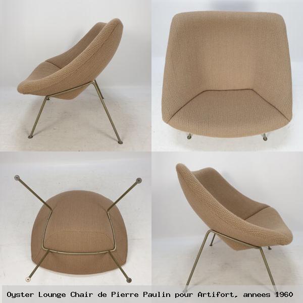 Oyster lounge chair de pierre paulin pour artifort annees 1960
