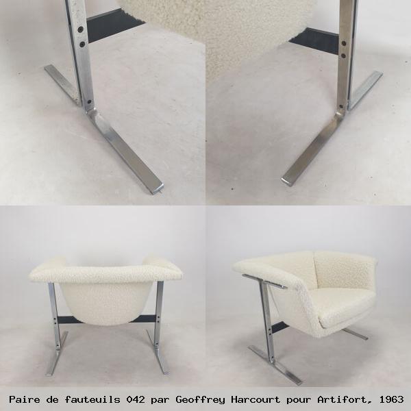 Paire de fauteuils 042 par geoffrey harcourt pour artifort 1963