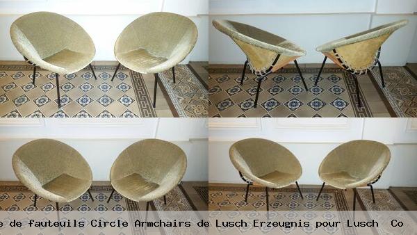Paire fauteuils circle armchairs erzeugnis pour co