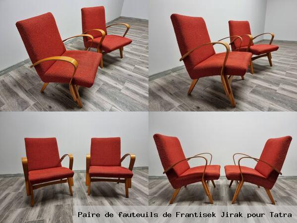 Paire fauteuils frantisek jirak pour tatra