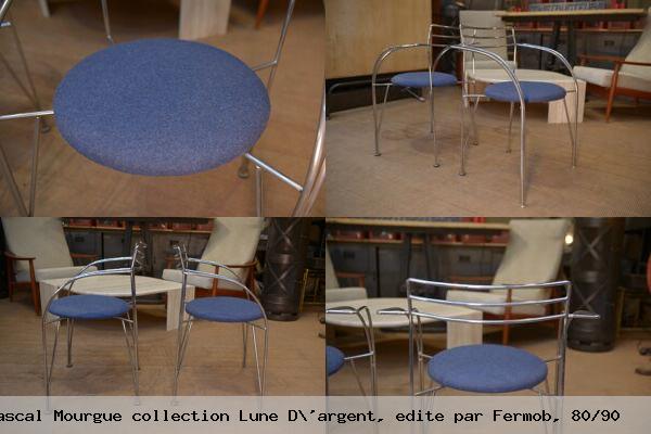 Paire de fauteuils design pascal mourgue collection lune d argent edite par fermob 80 90