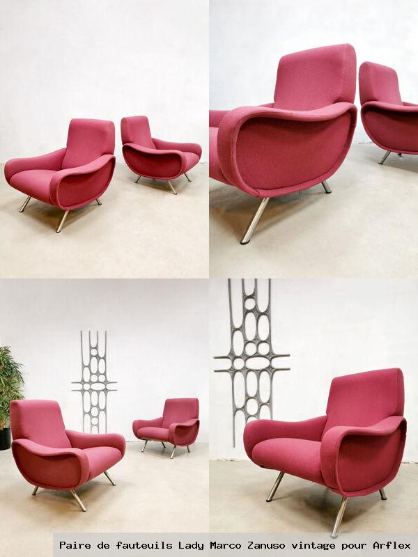 Paire de fauteuils lady marco zanuso vintage pour arflex