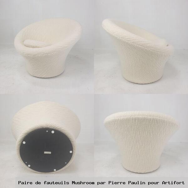 Paire de fauteuils mushroom par pierre paulin pour artifort