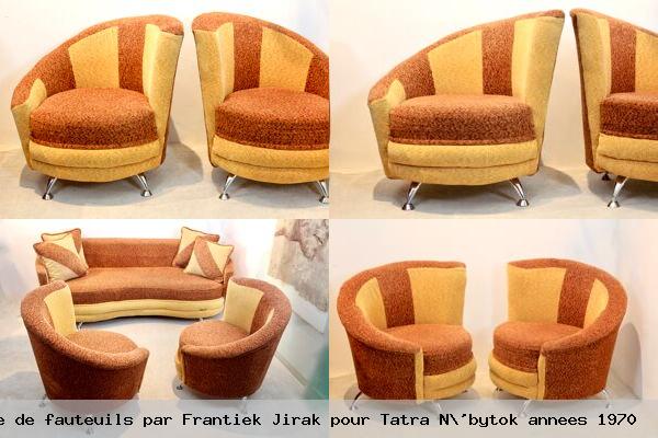 Paire de fauteuils par frantiek jirak pour tatra n bytok annees 1970