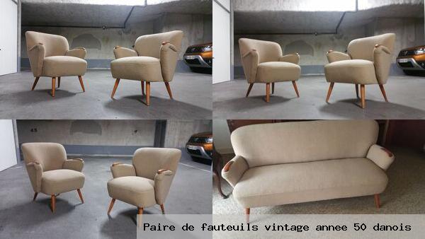 Paire de fauteuils vintage annee 50 danois