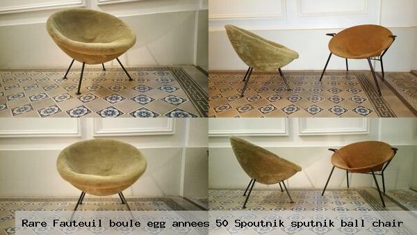 Rare fauteuil boule egg annees 50 spoutnik sputnik ball chair