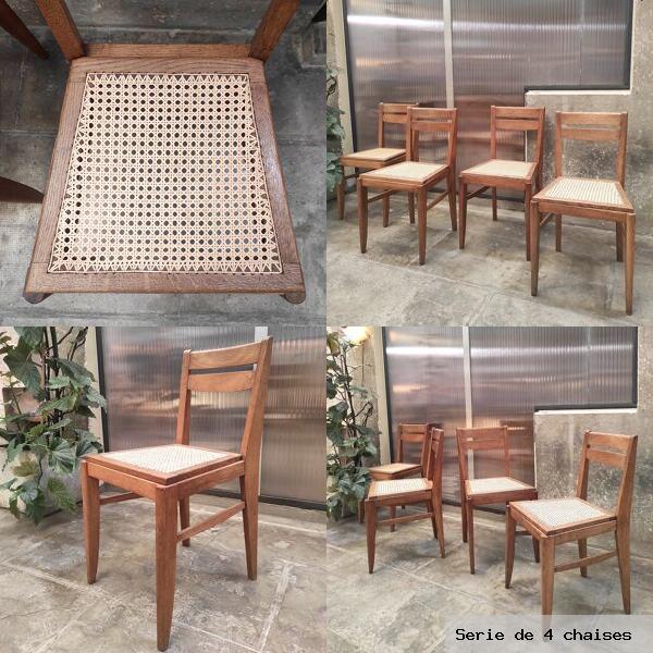 Serie de 4 chaises