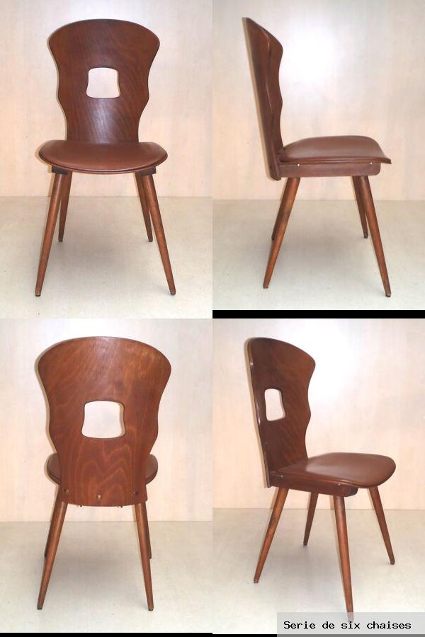 Serie de six chaises