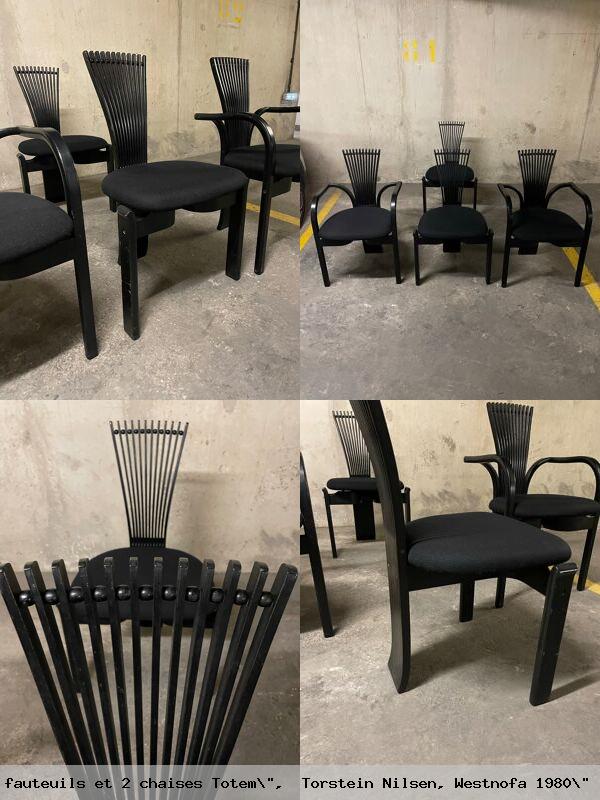 Set de fauteuils et chaises totem torstein nilsen westnofa 1980 