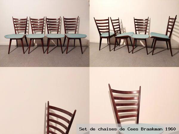 Set chaises cees braakman 1960