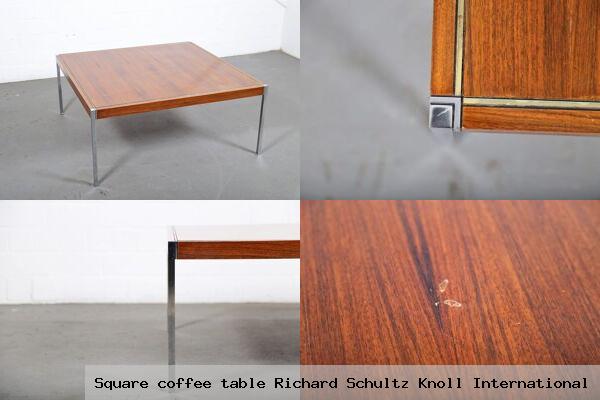 Square coffee table richard schultz knoll international