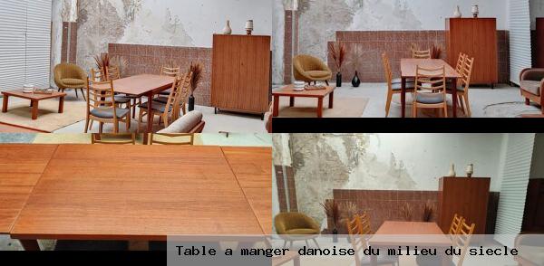Table a manger danoise milieu siecle