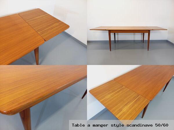 Table a manger style scandinave 50 60