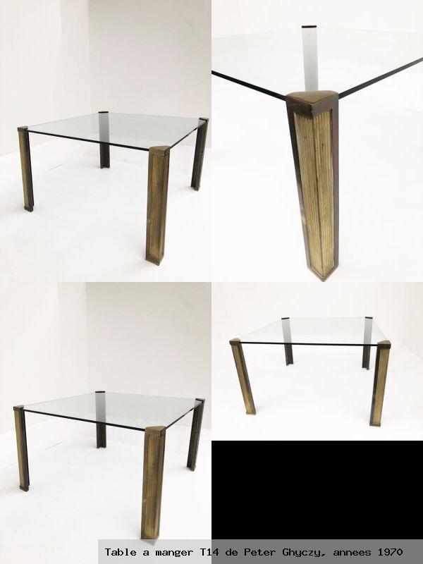 Table a manger t14 de peter ghyczy annees 1970