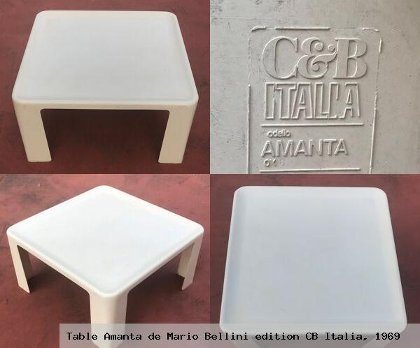 Table amanta de mario bellini edition cb italia 1969