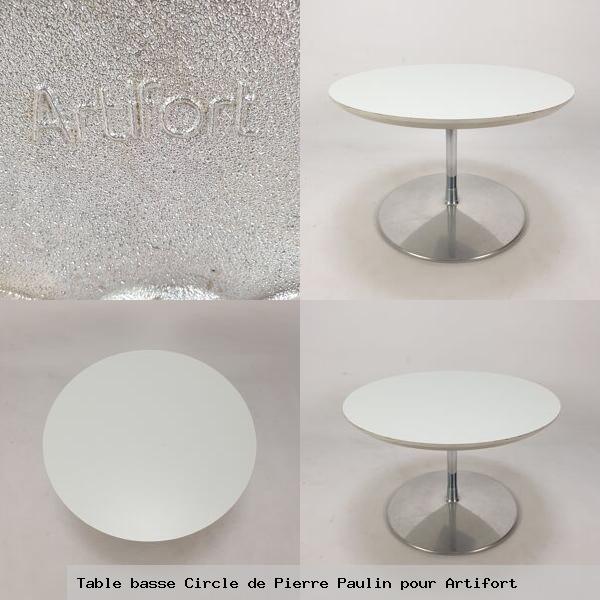 Table basse circle de pierre paulin pour artifort