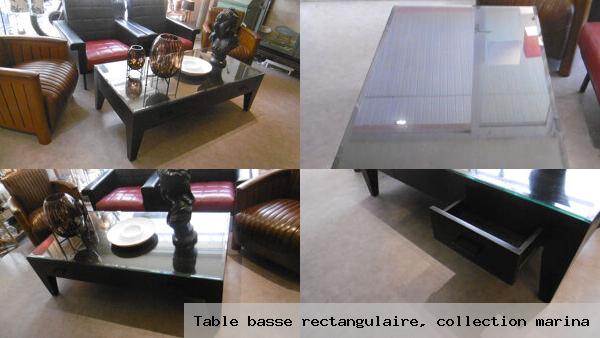 Table basse rectangulaire collection marina