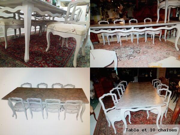 Table et 10 chaises