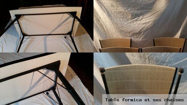 Table formica et ses chaises