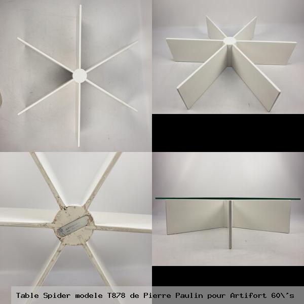 Table spider modele t878 de pierre paulin pour artifort 60 s
