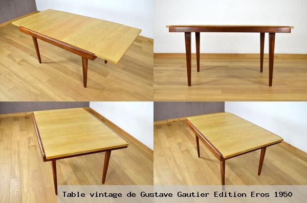 Table vintage de gustave gautier edition eros 1950