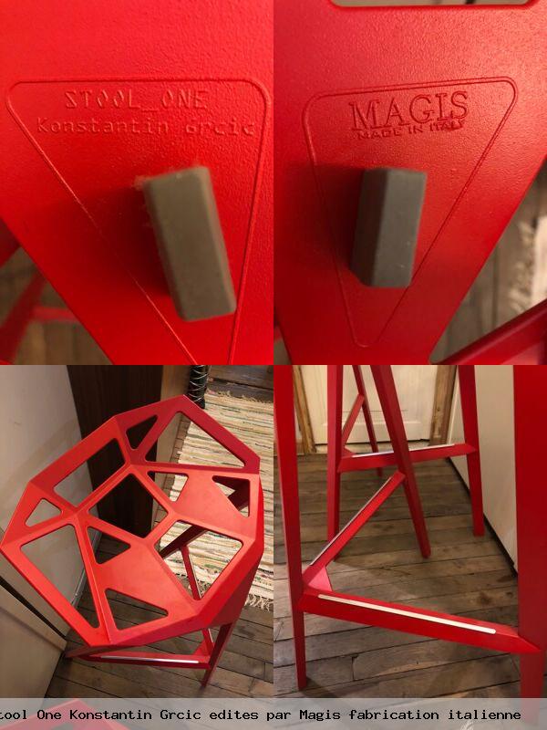 Tabourets stool one konstantin grcic edites par magis fabrication italienne