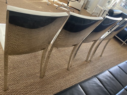 lot 4 chaises HUDSON,Emeco,Philippe STARCK(2)