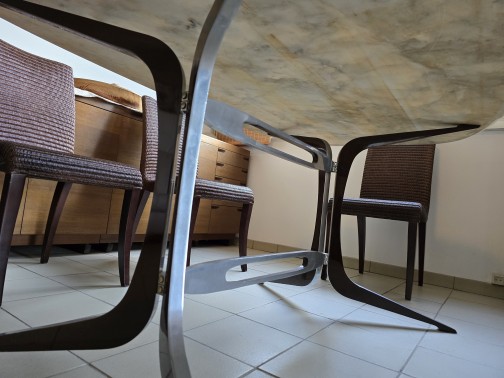 Table à manger en marbre ovale,Ligne Roset(3)