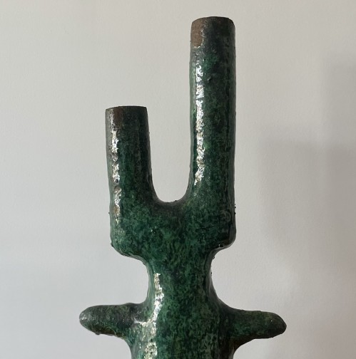 Moroccan Tamegroute Ceramic Vase Sculpture(3)