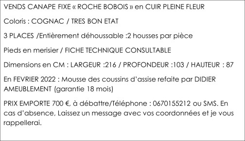 canapé 3 places fixe,ROCHE BOBOIS(7)