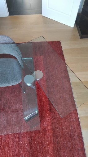 Table extensible rectangulaire en verre,Policleto Reflex,Arnaldo Gamba & Leila Guerra(2)