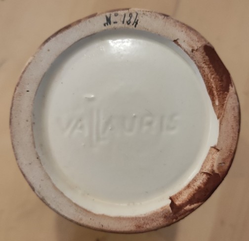 Petit vase  "écorce d'arbre" de Grandjean de Vallauris,Vallauris(3)