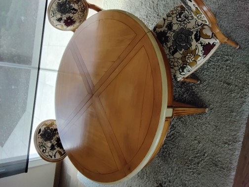 Table et 4 chaises,ROCHE BOBOIS(4)